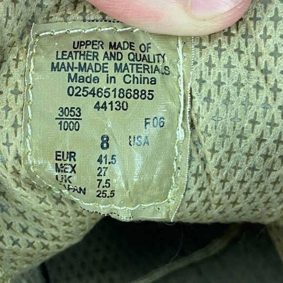 Route 66 Hiking Boots Mens Size 8 Beige Tan Brown Grip Lace Up Loafer Half Boot - Picture 10 of 11